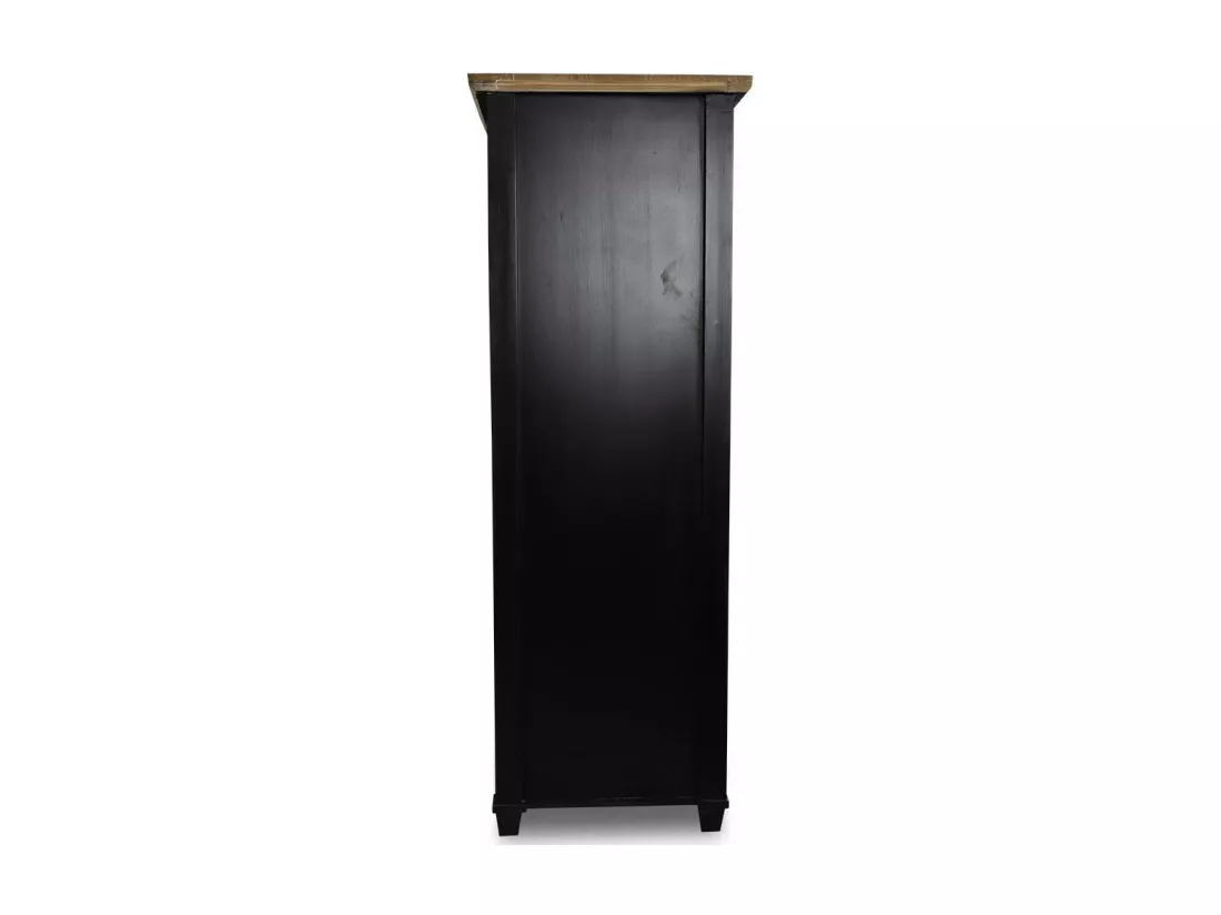 Semainier chiffonnier 6 tiroirs Bois-MDF Noir - Idéline Décoration d'Autrefois