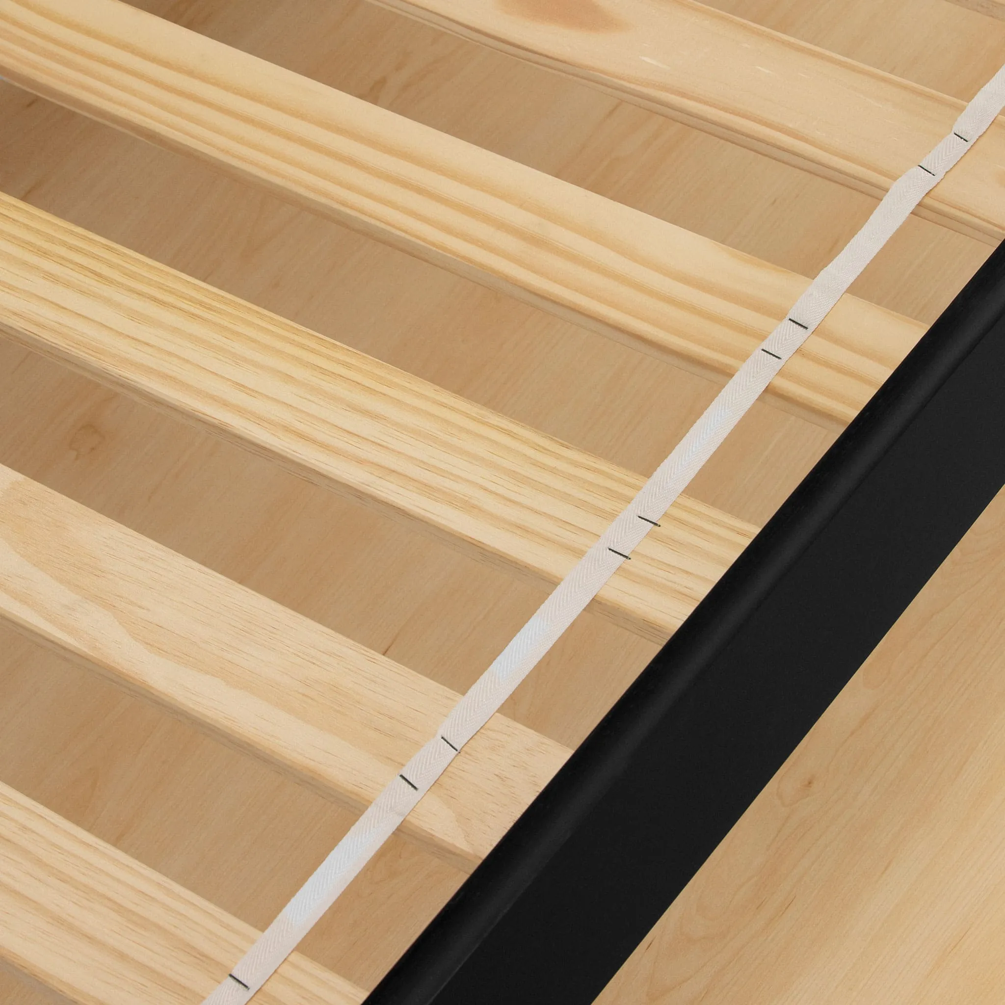 South Shore Lits Superposés en Bois Massif - Induzy Noir mat