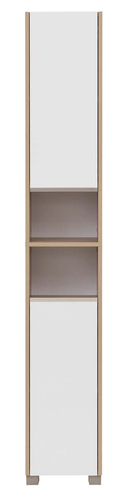 CASAVANTI Hochschrank JUBA Eiche hell/ weiß