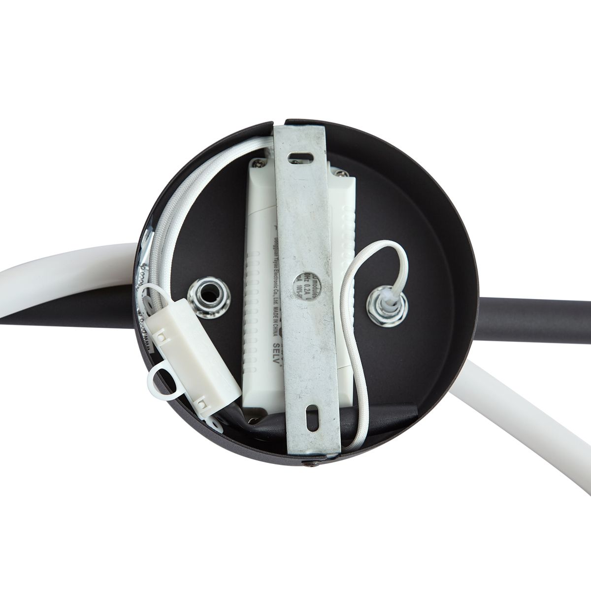 Moderne plafondlamp zwart incl. LED 3-staps dimbaar - Keri