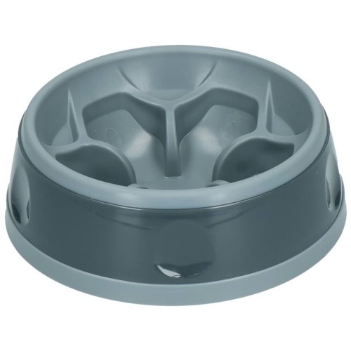 Comedouro lento de design exclusivo para cães, cinza