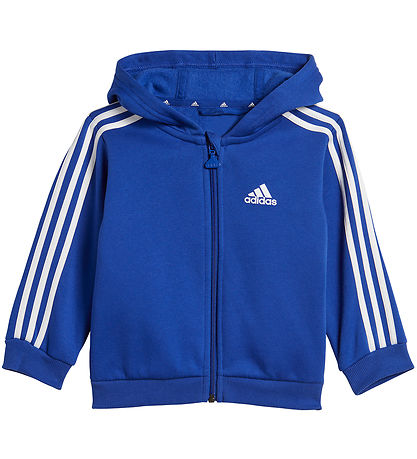 adidas Performance Sweatset - I 3S FZ FL - Blau/Grau Meliert m.