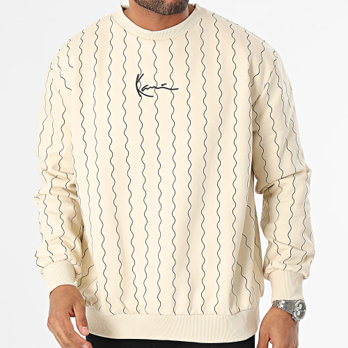 Sweat Crewneck Small Signature Ziczac 6029238 Beige