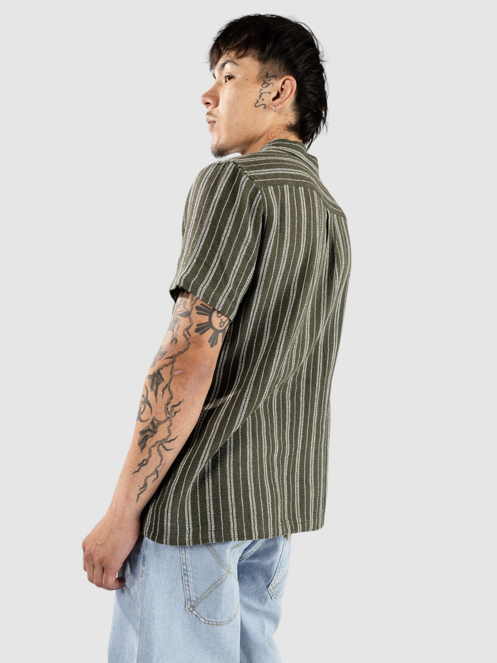 Anerkjendt Akleo S-S Dobby Shirt olivine