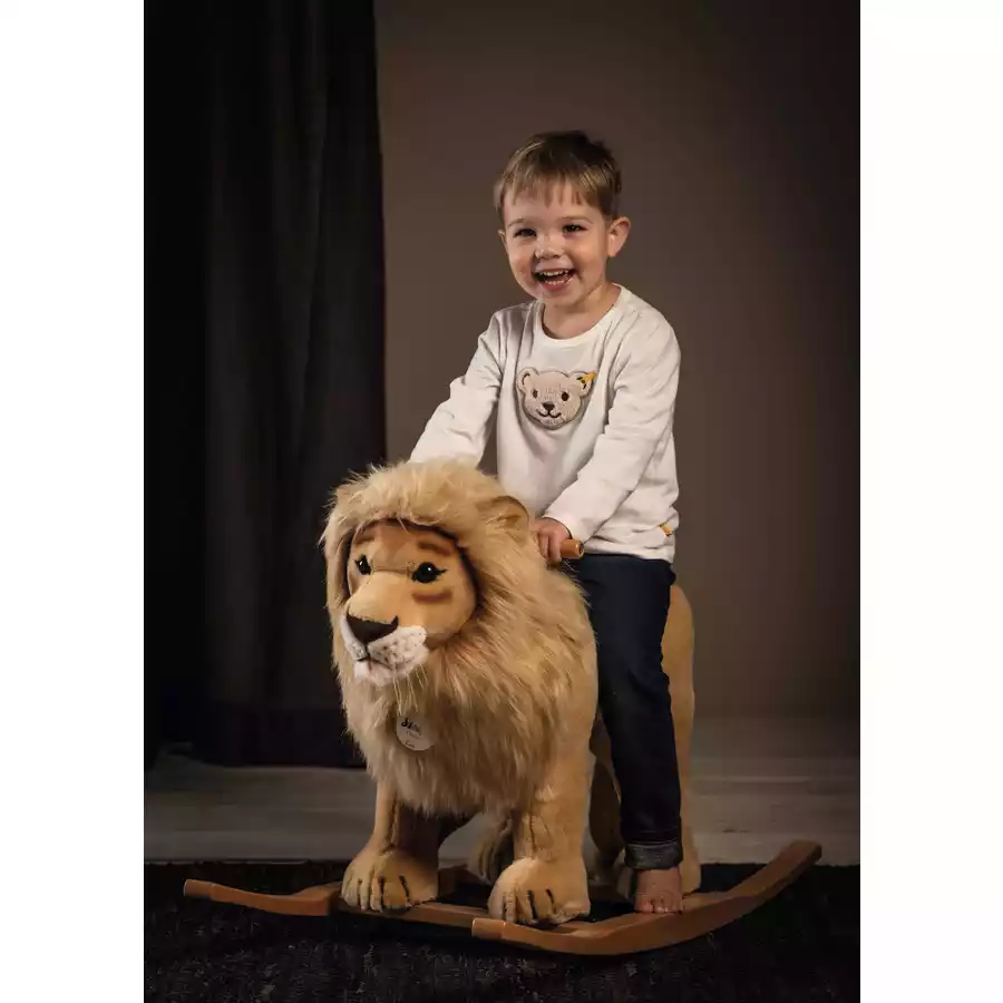Steiff Schaukeltier Leo Löwe goldblond, 70 cm