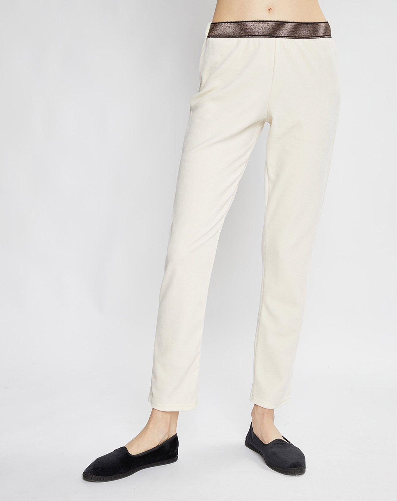 Le Chat Pantalon Mascara blanc cassé