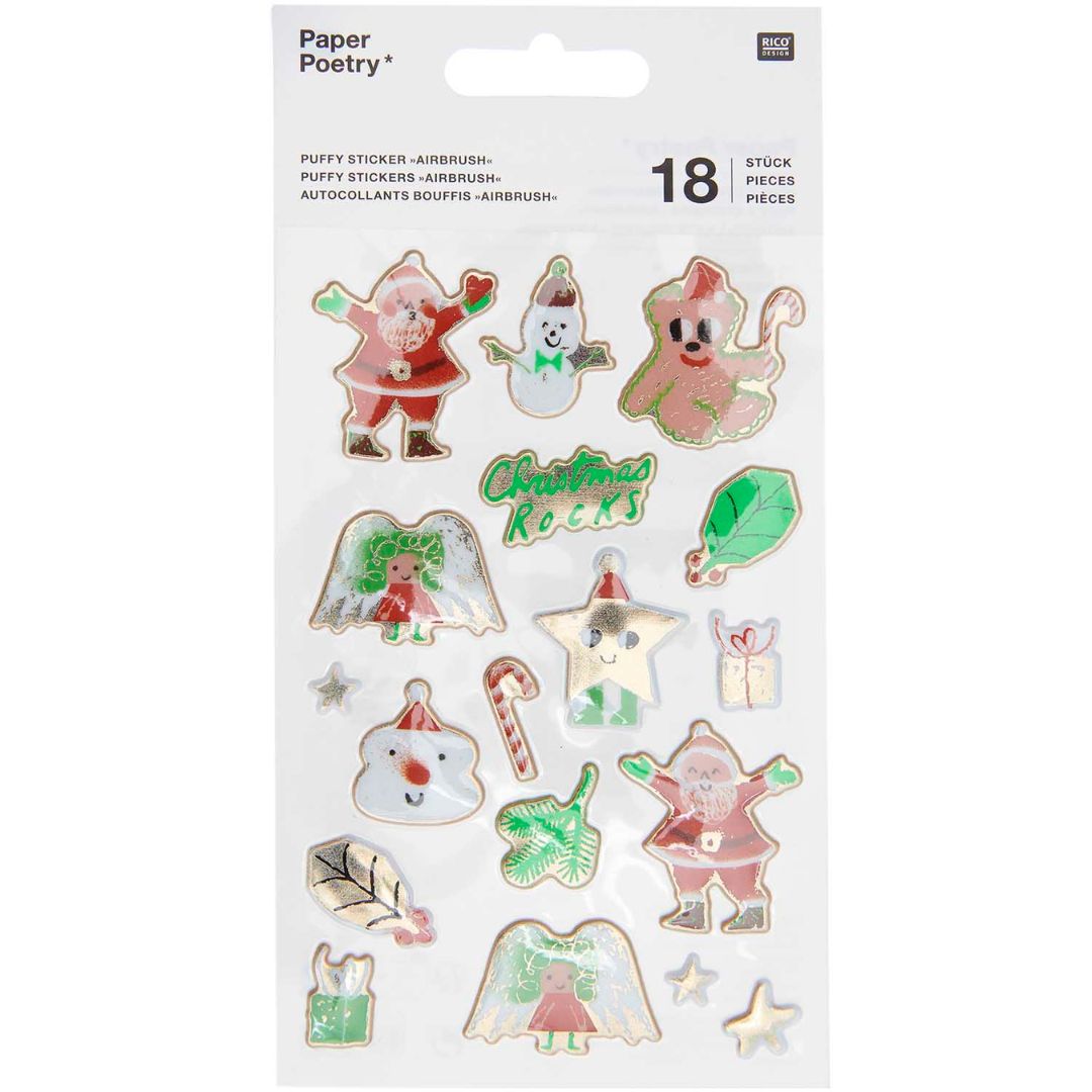 Gelstickers christmas rocks airbrush - 18st