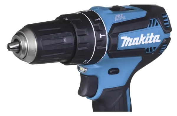 Makita DHP485RTJ - Hammerbor/skruemaskine - ledningfri - 2-hastigheders - nøgleløs borepatron 13 mm - 50 N·m - 18 V