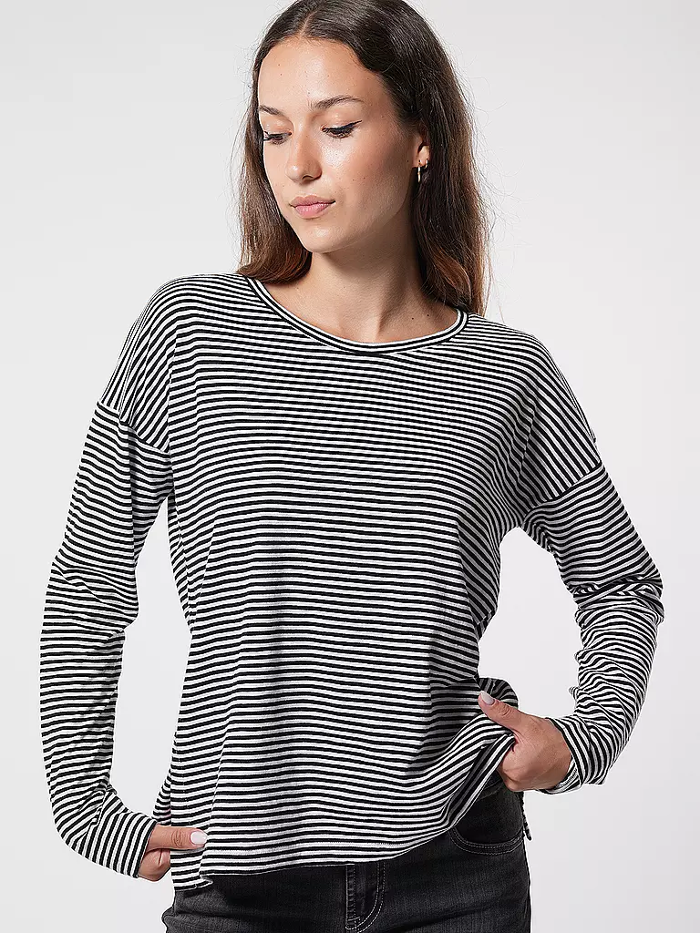 ARMEDANGELS Langarmshirt XIANAA schwarz