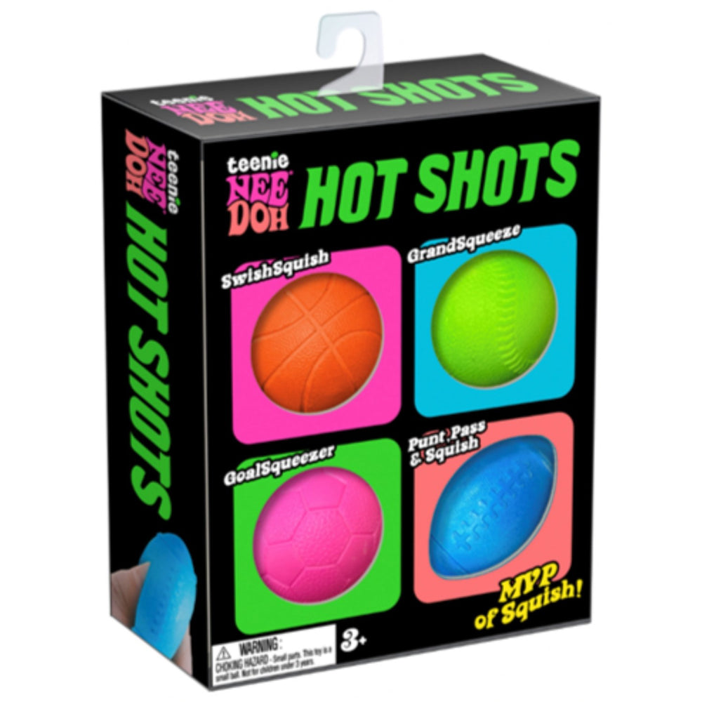 Køb NeeDoh Teenie Hot Shots 4 -Pack CDU