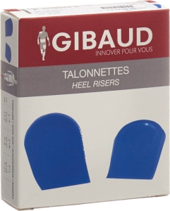GIBAUD Ferseneinlagen Grösse 1 (34-38) Silikon blau, 1 Paar