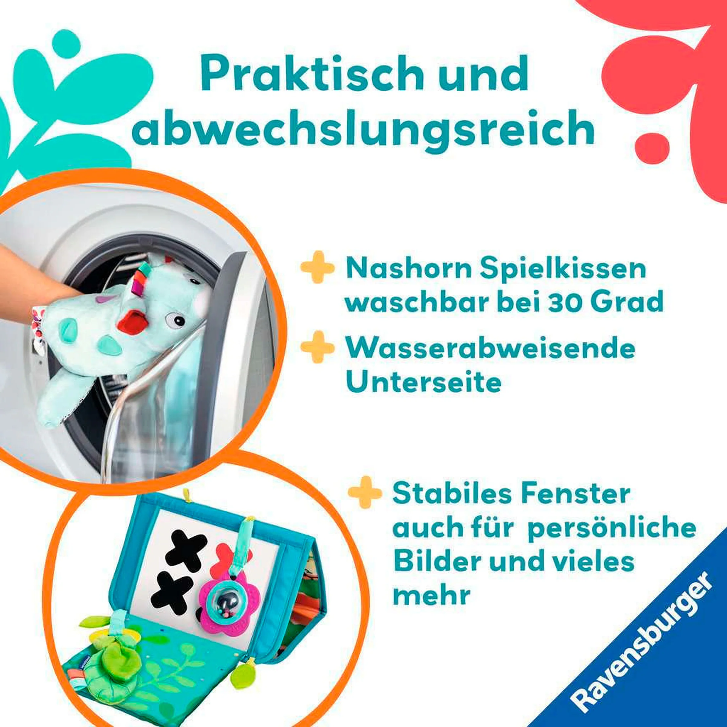 Ravensburger Nashorn Spielkissen (für die Bauchlage)
