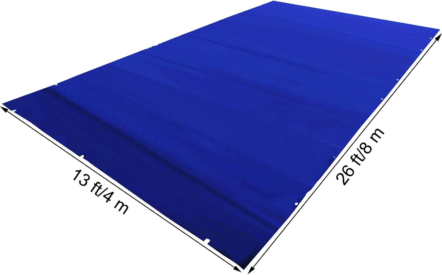 VEVOR Abdeckplane für Pool, Winter, Blau, PVC, 650 – 680 g/m², Solarabdeckung, rechteckig, 4 m x 8 m, engmaschig, für Schwimmbäder im Haus, Garten, Hotel, Ingenieurwesen