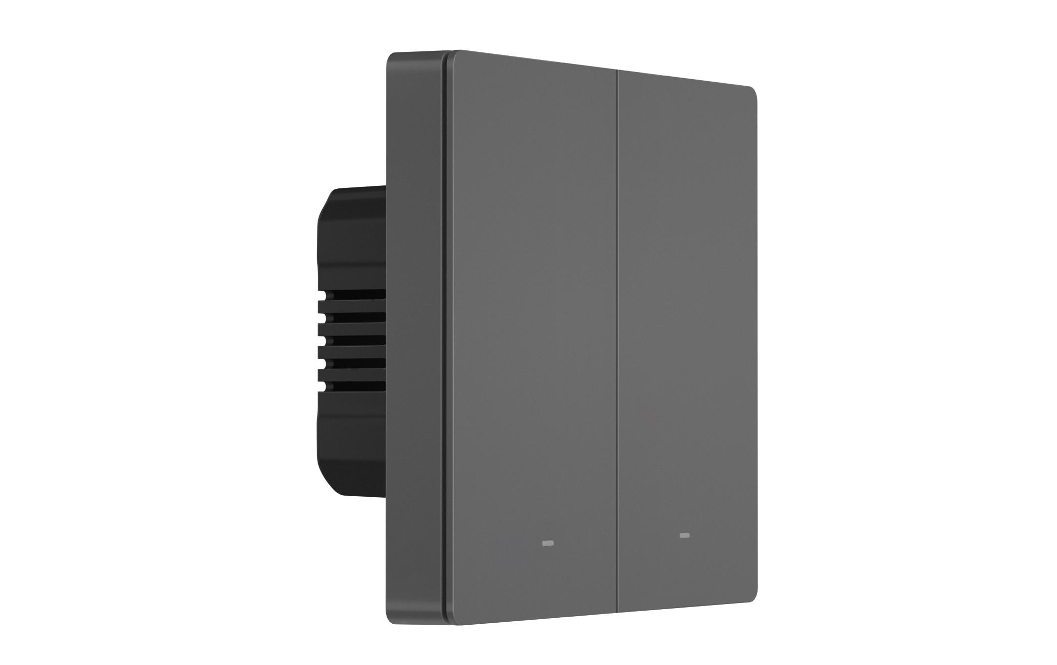 WiFi-Lichtschalter M5-2C-86, 2-fach, 230 V, 10AIntelligenter 2-Kanal Wandschalter für die lokale Steuerung