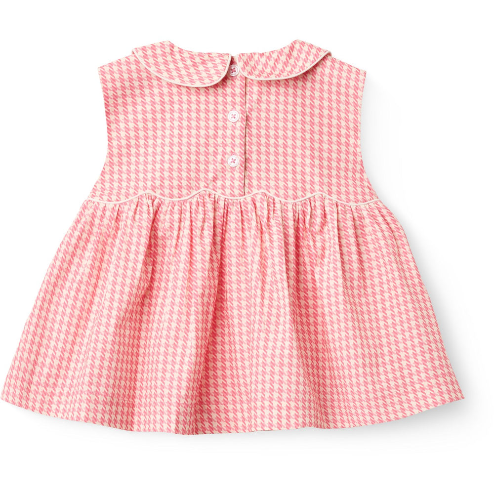 Køb COPENHAGEN COLORS Pink Houndstooth Mini Houndstooth Ss Bluse W. Krave