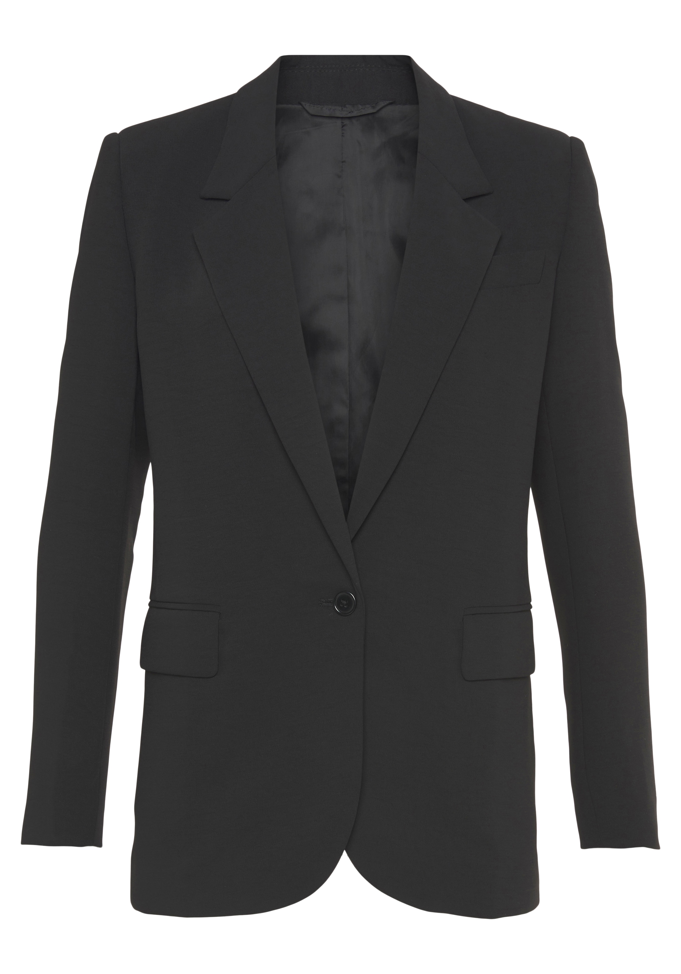 LASCANA Longblazer , mit Reverskragen und Schlitz hinten, Damenblazer, elegant-chic