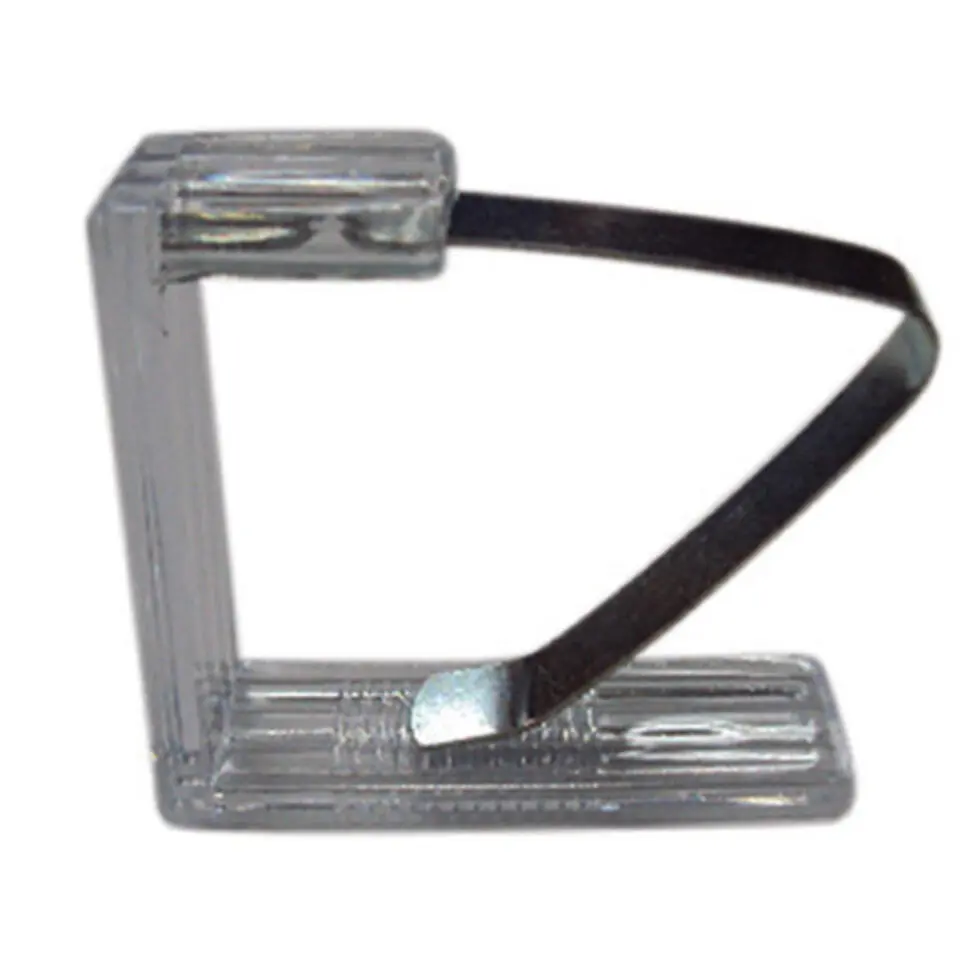 MSV Tafelkleed klemmen - 4x - transparant - kunststof - 4 x 6 cm