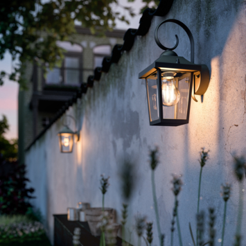 Philips buitenlamp Buzzard zwart