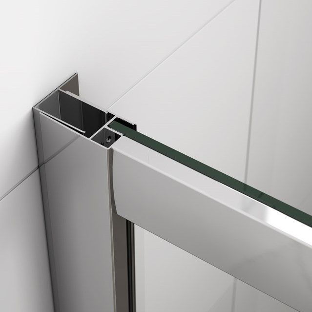 Ruby Allure Douchecabine | 90x80 cm Chroom Helder glas Schuifdeur Rechthoek