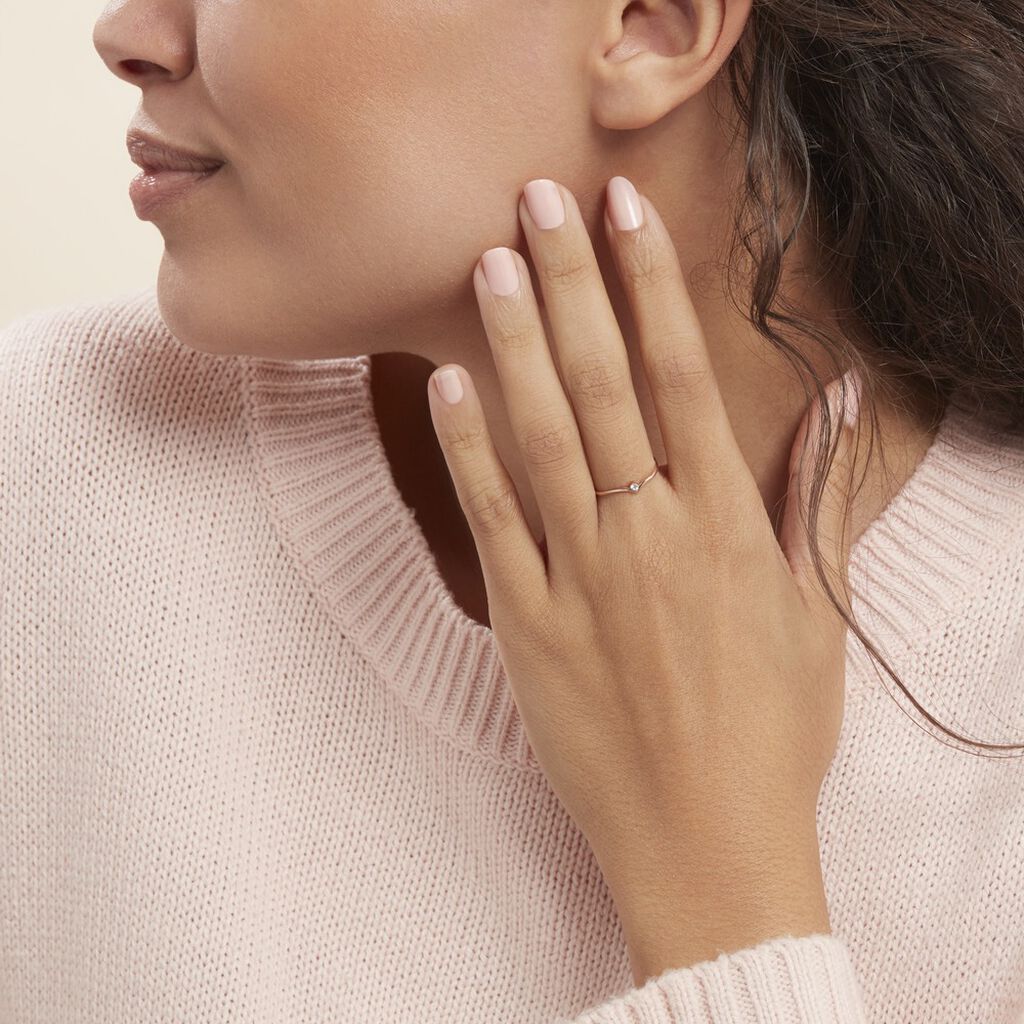 Bague Maye Or Rose Diamant