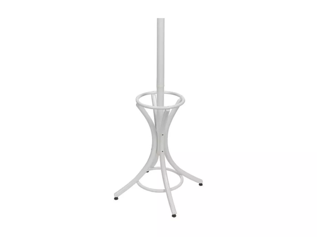Porte-manteau sur pied blanc en bois 53x39x187h