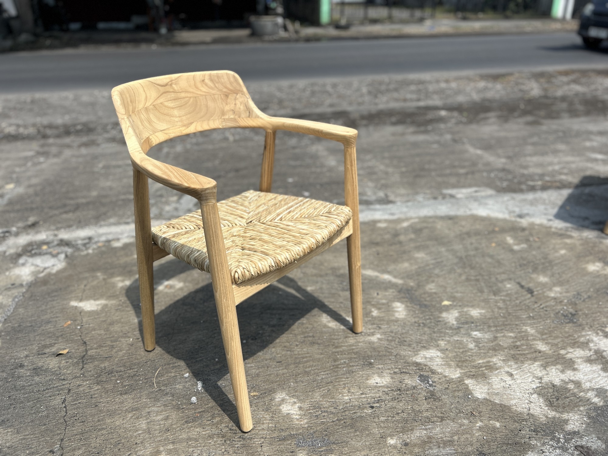 Stuhl 'Kennedy', natur, B 58 cm, T 56 cm, H 78 cm von fischer's lagerhaus