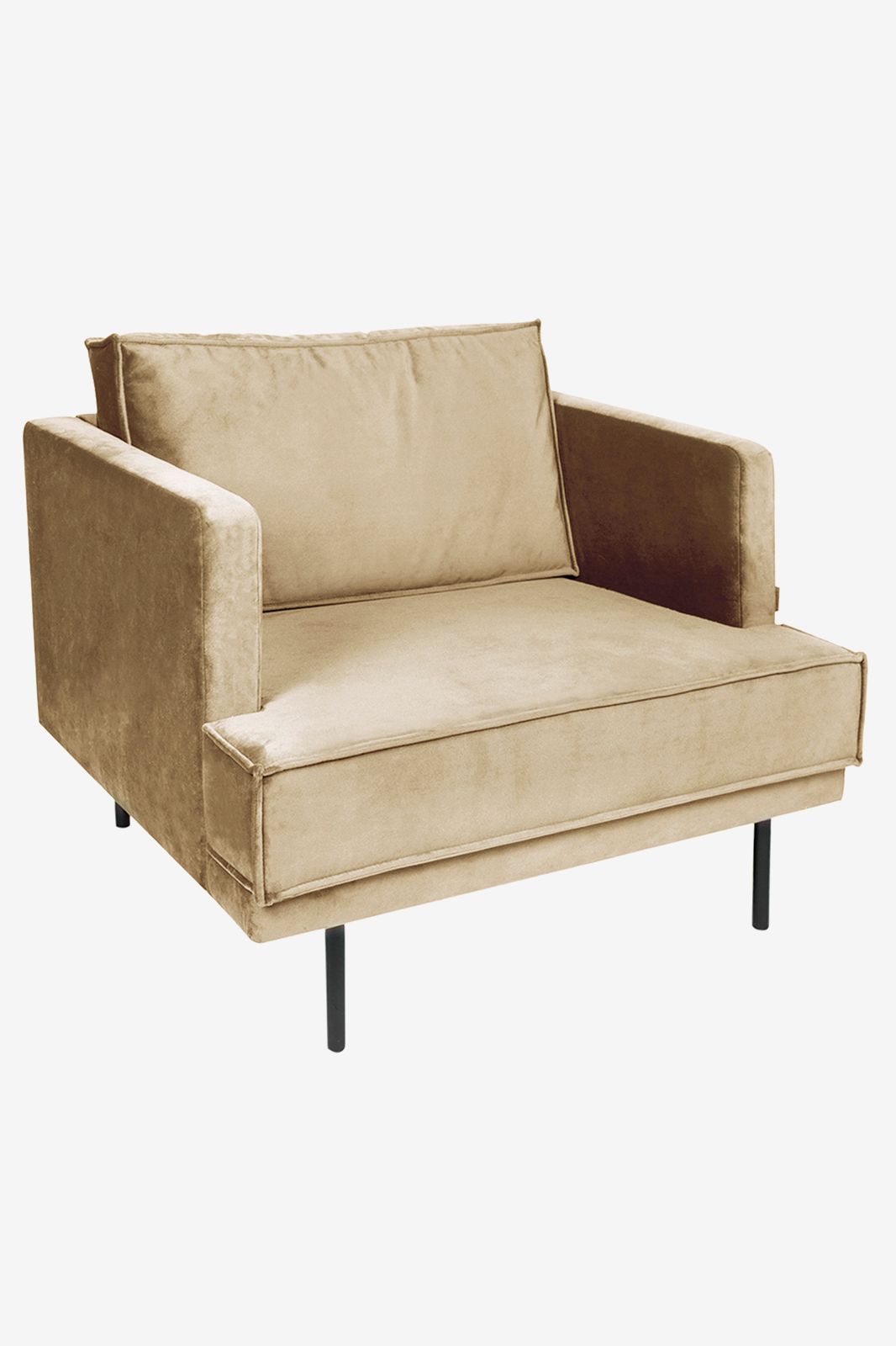 The Duchess velvet loveseat sand