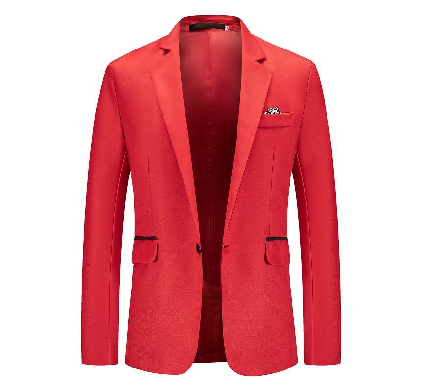 Sheck - Effen blazer met één knoop