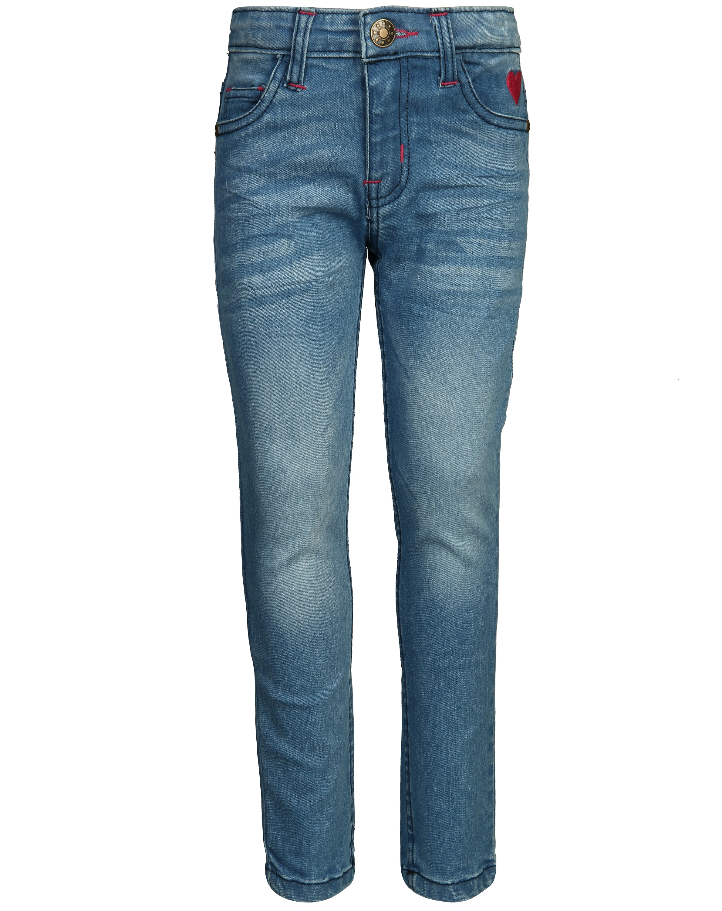 Jeans-Hose PINKES HERZ Skinny Fit in mittelblau