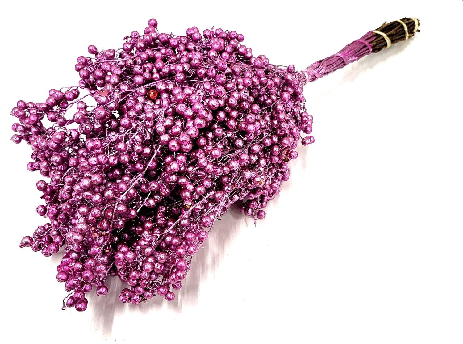 Decoratie takken Pepperberry roze 40 cm