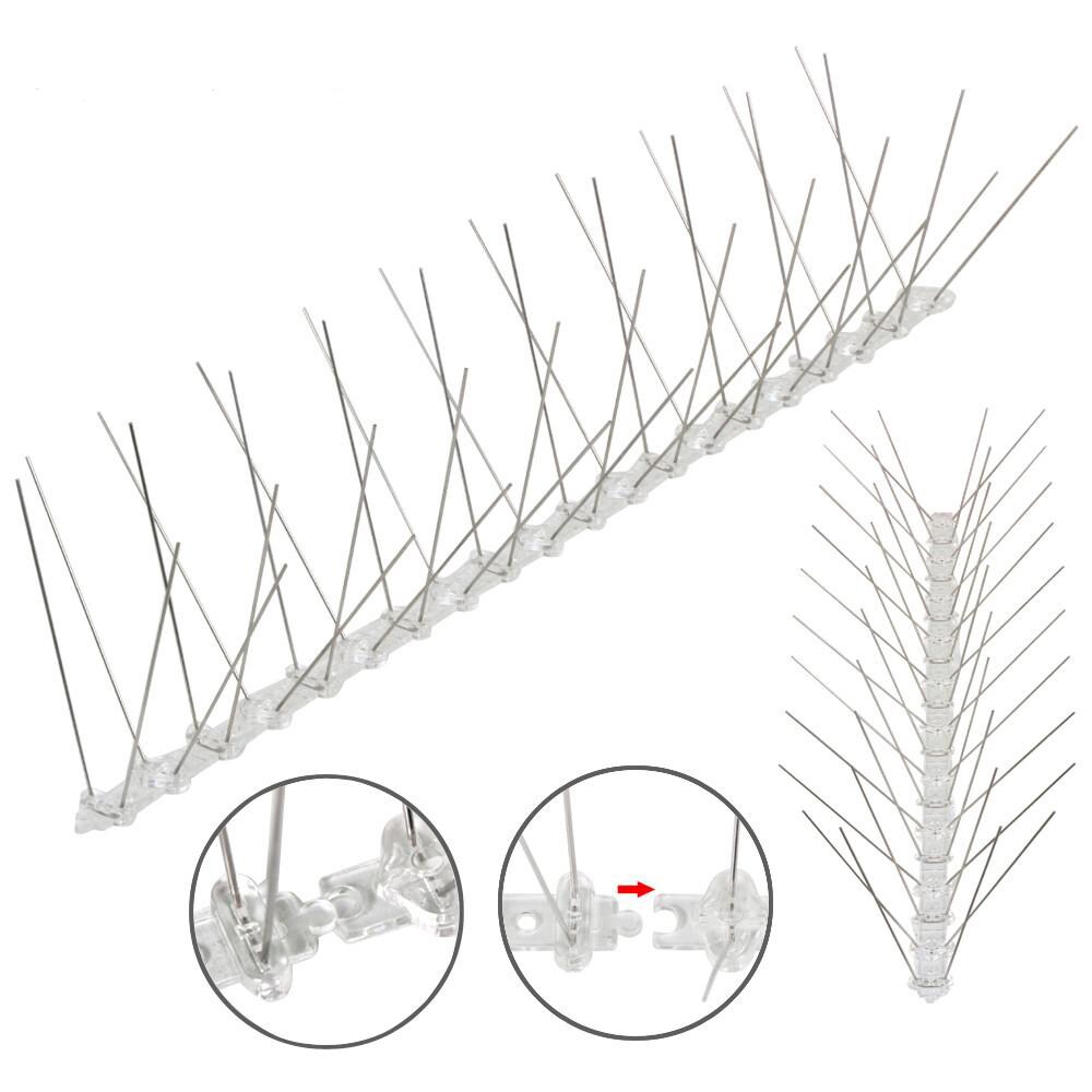 Yaheetech Taubenspikes 10 STK Edelstahl Taubenabwehr 50cm Vogelschutz Vogelabwehr Vogelschreck