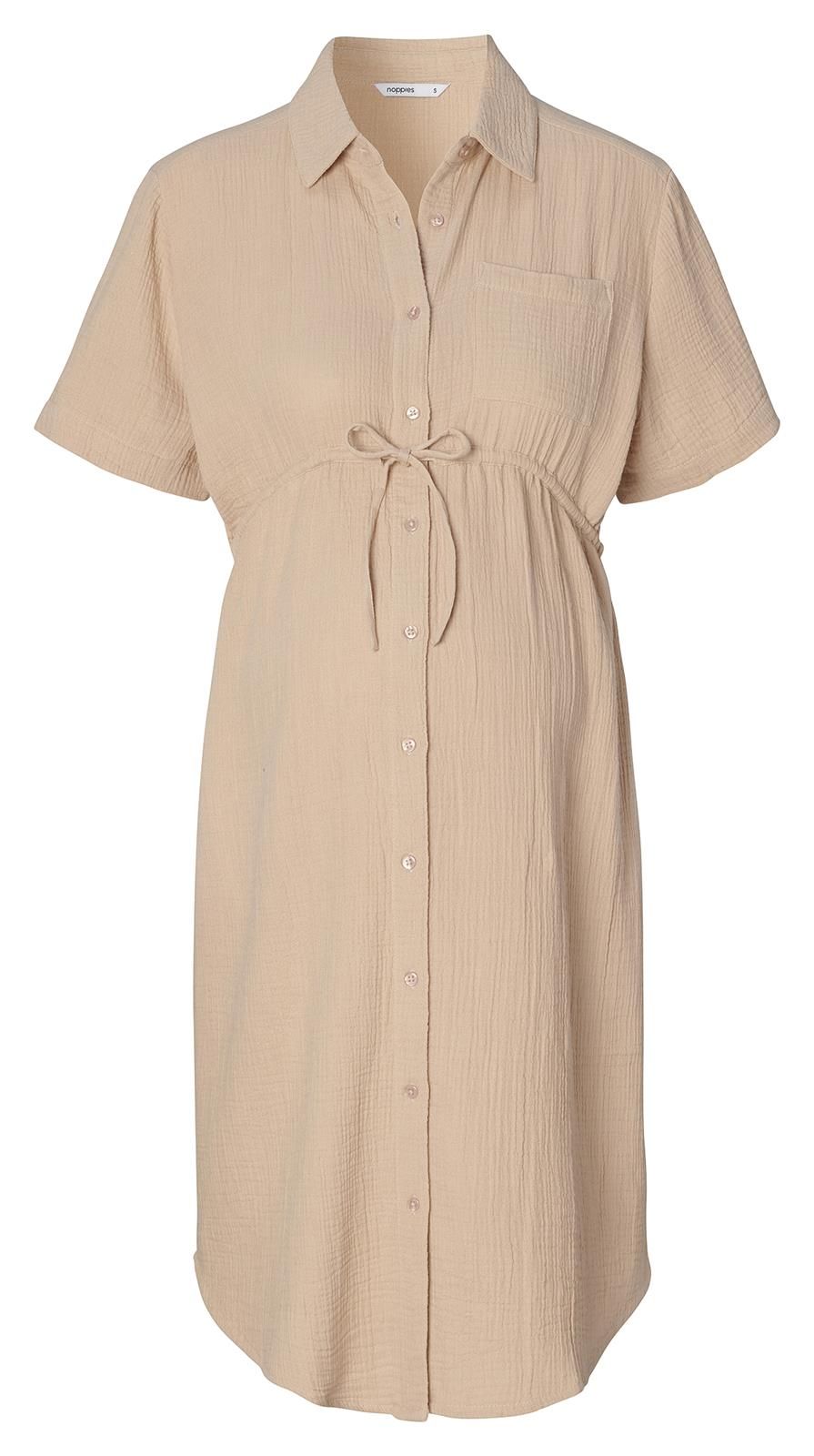 Noppies Maternity Jurk met voedingsfunctie Jamaira - White Pepper