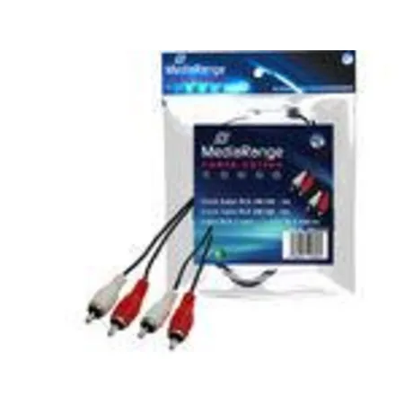 MediaRange Cinch Kabel RCA 2 M/M 3 m 2-fach Stecker