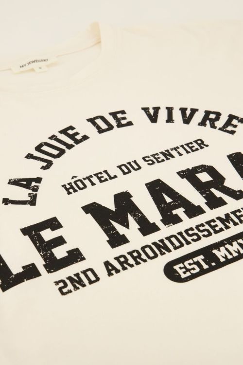 Wit T-shirt Le marais