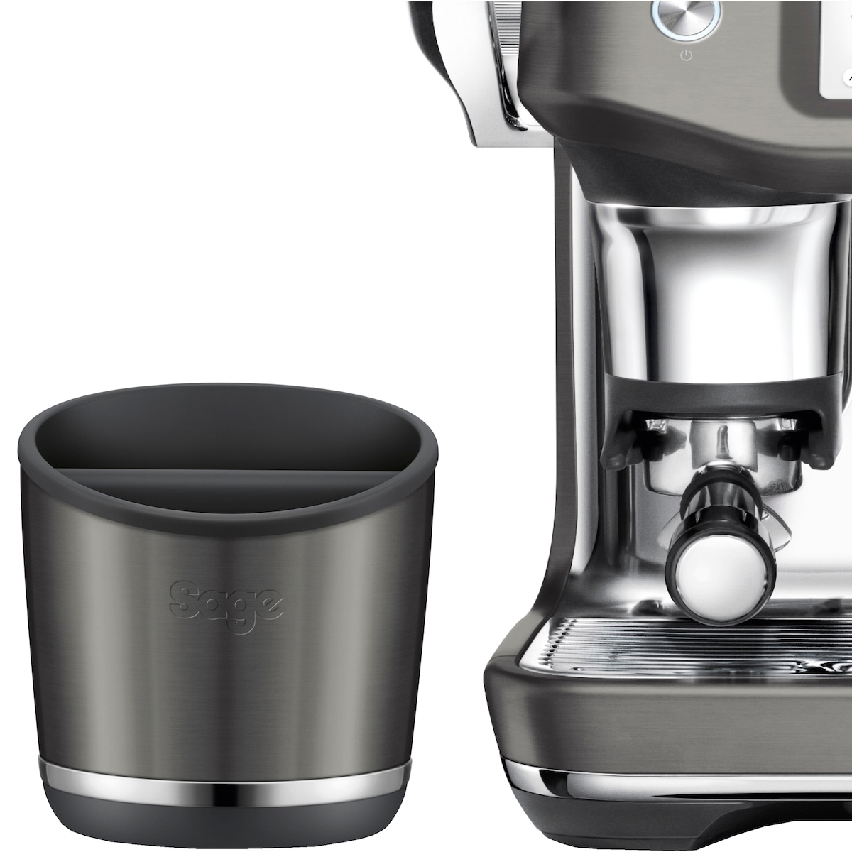 Sage dunkeboks for kaffegrut 10 Black St. Steel