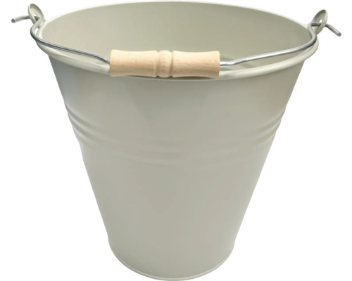 Metalen bloempot 29 x 29 x 29 cm grijs