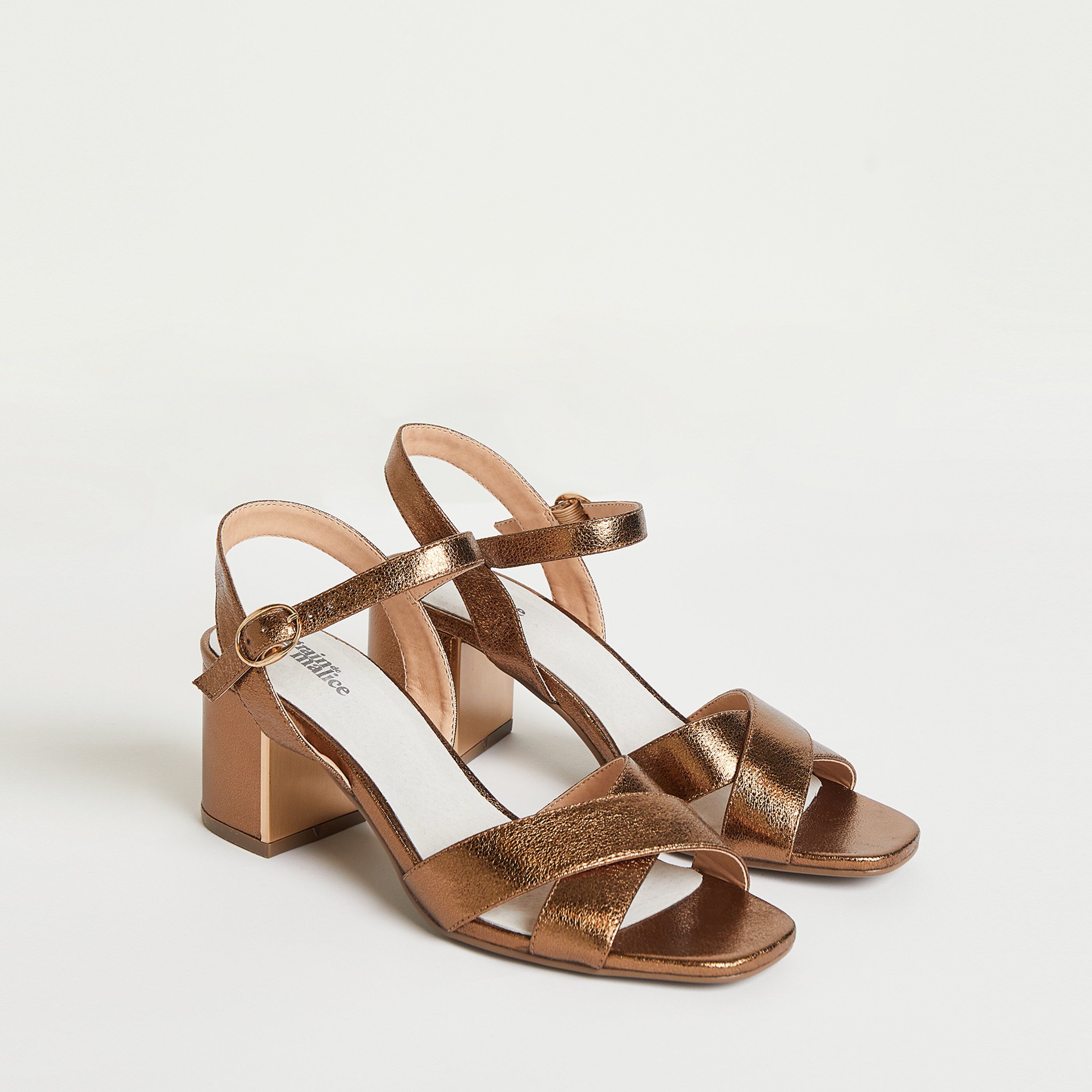 Sandales irisées femme - CUIVRE