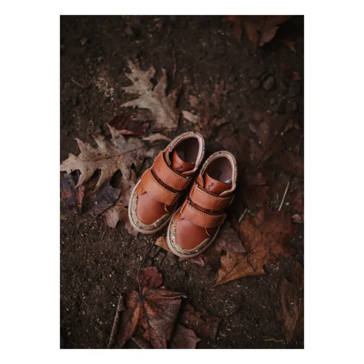 Petit Nord Baskets Montantes Scratchs | Cognac