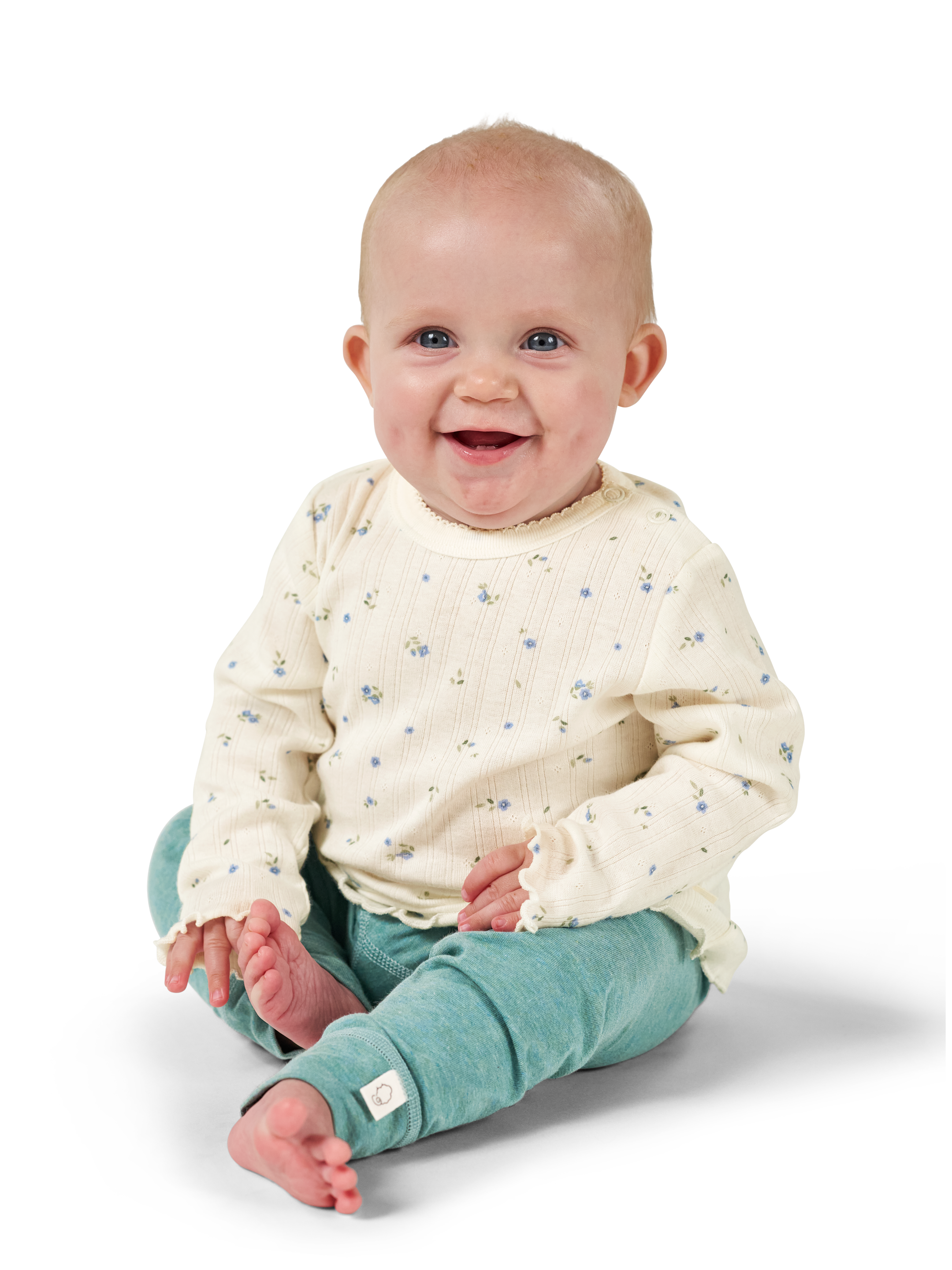 Pointelle shirt van katoen voor baby's