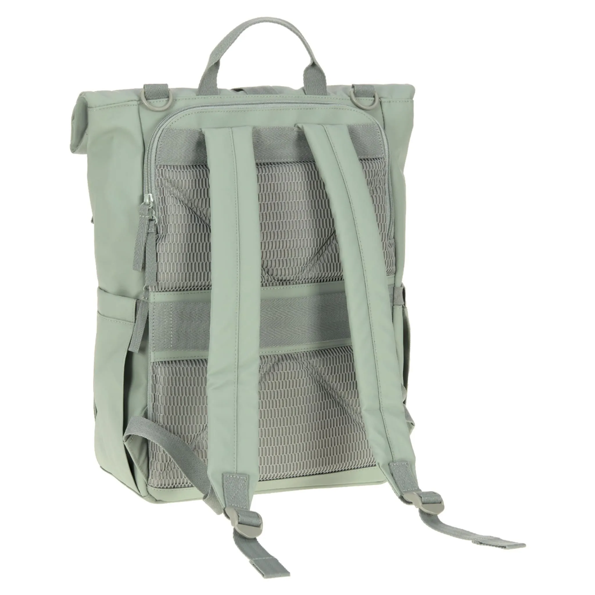 Lassig Sac à Couches à Dos Rolltop - Sauge