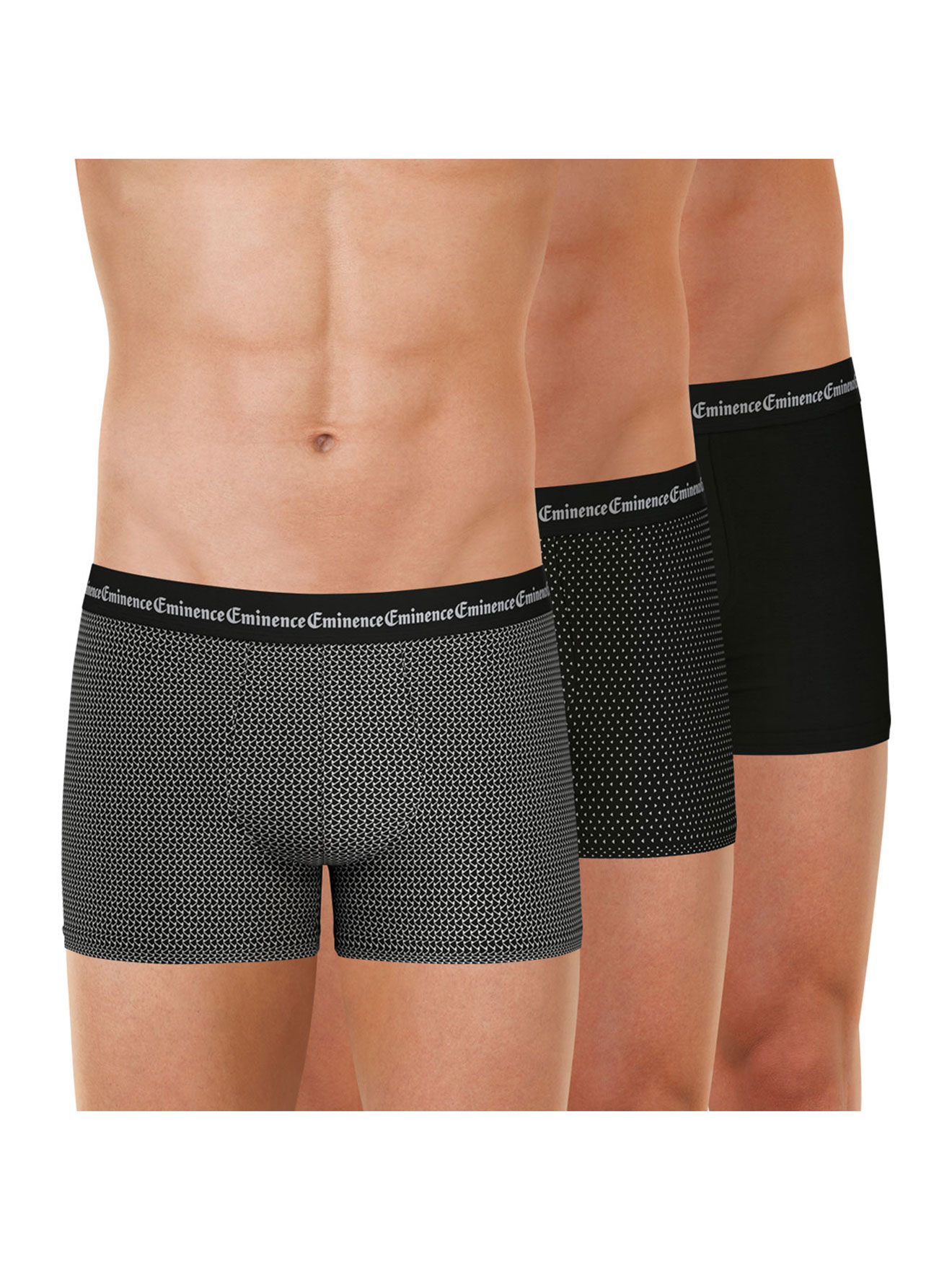 Lot de 3 boxers homme Business Print