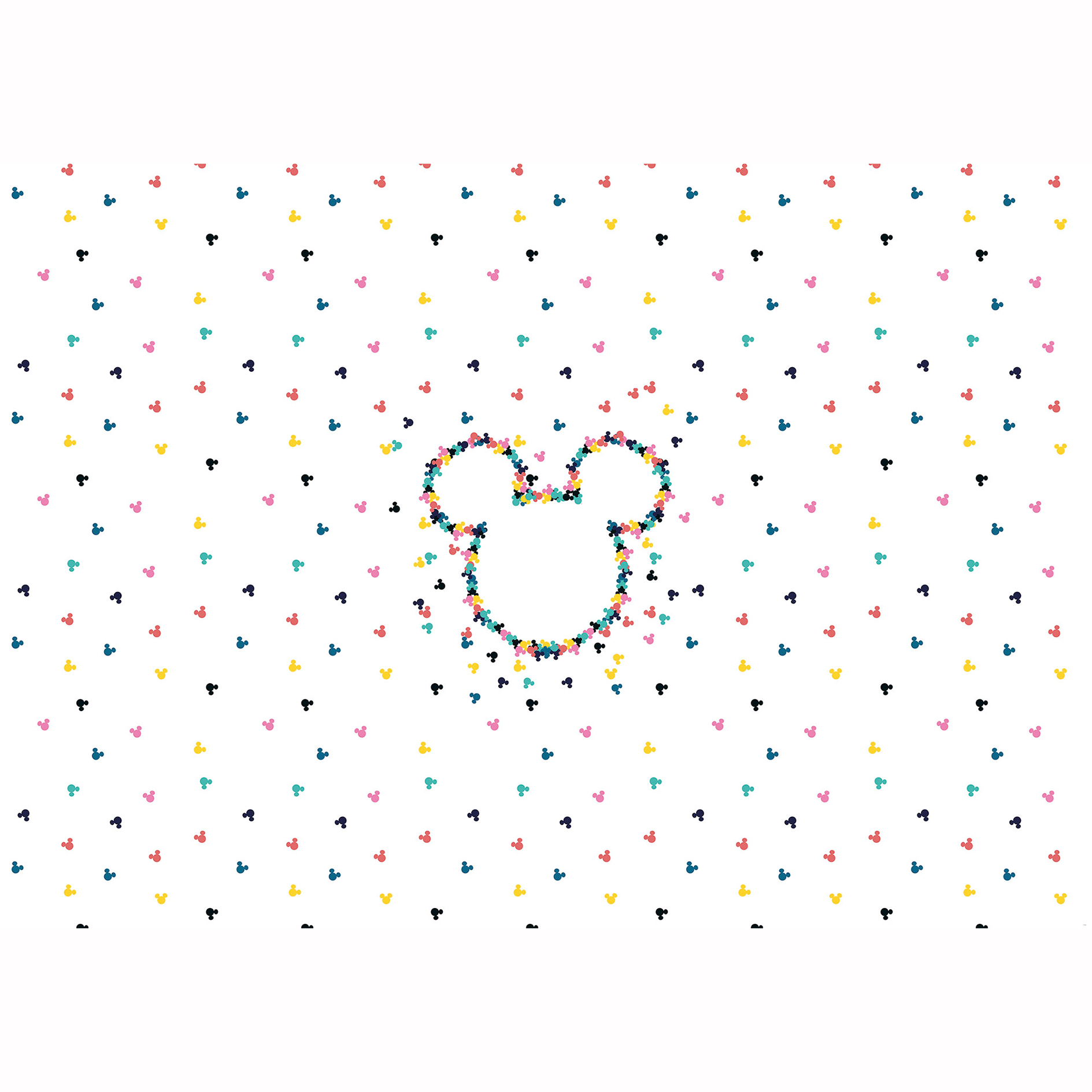 Vlies-Fototapete MICKEY HEADS-UP - 400x280 cm