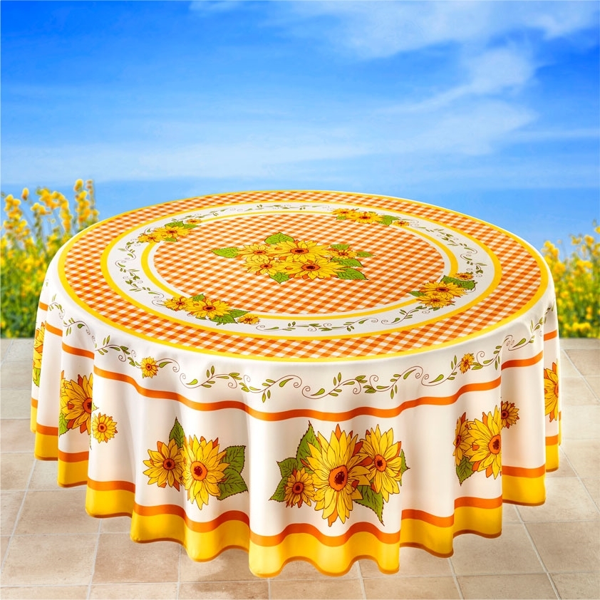 Nappe tournesols ronde ou rectangulaire
