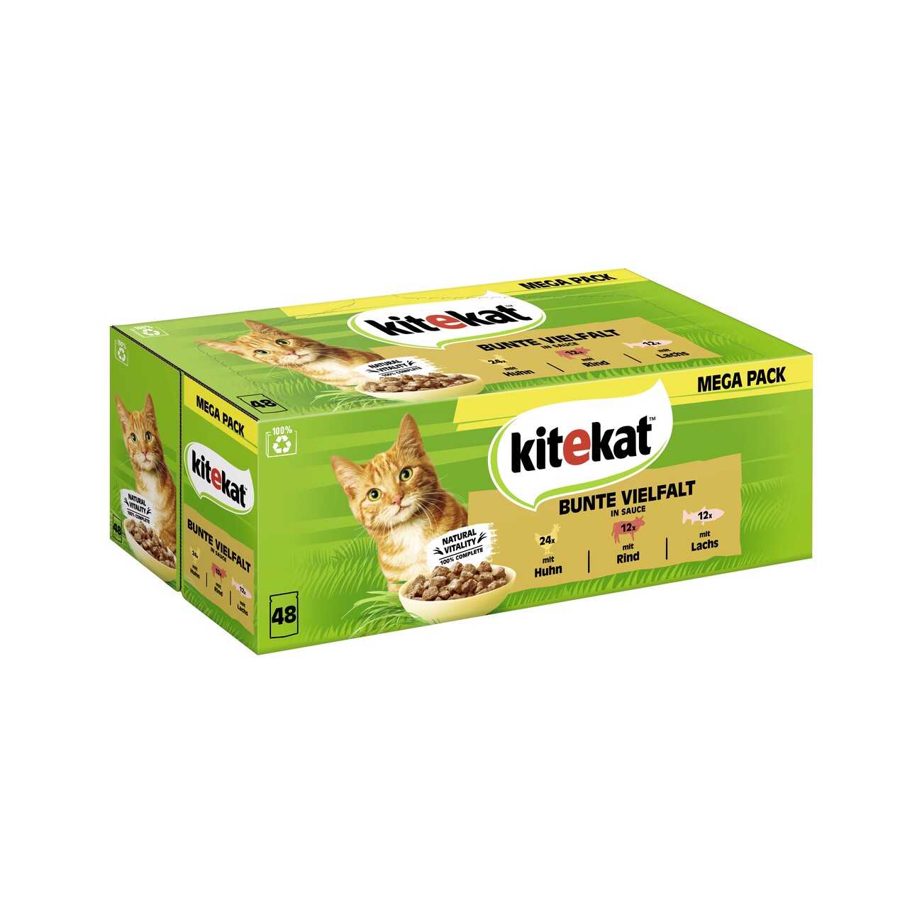 Kitekat Multipack Bunte Vielfalt in Sauce 48x85 g