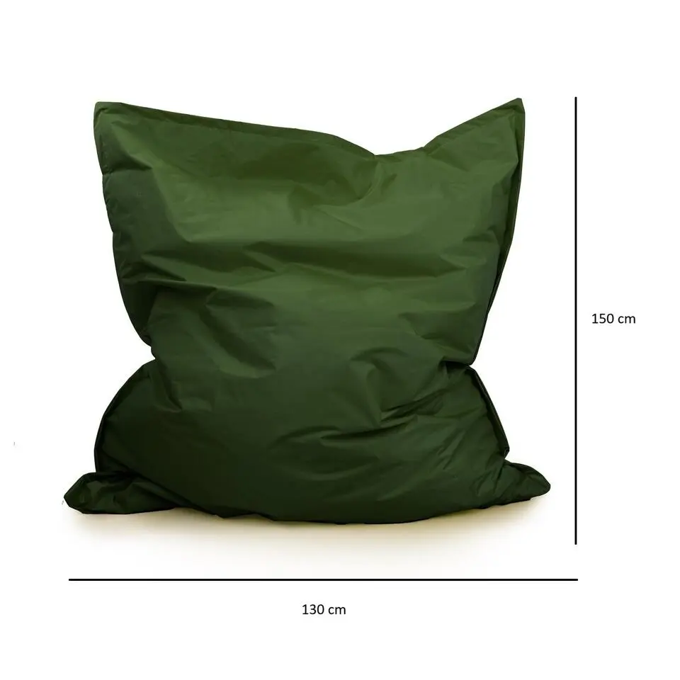 Parya Zitzak Nylon - Zitzakfauteuil - Woonkamerzitzak - DonkerGroen - 130