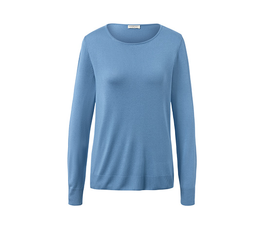 Feinstrickpullover, blau