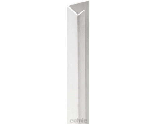 CATNIC Stijf PVC-randprofiel voor gipsplaat 12,5 mm 2500 x 13 x 19,5 mm