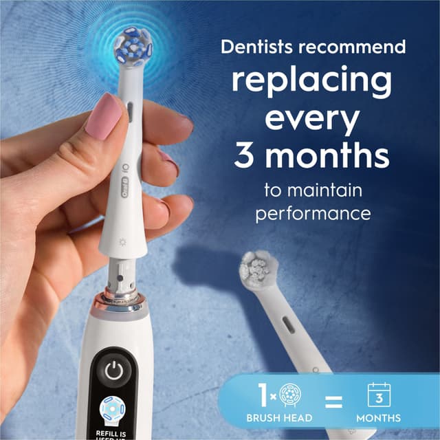Oral-B iO Ultimate Clean tandbørstehoved 373470 3-stk (hvid)