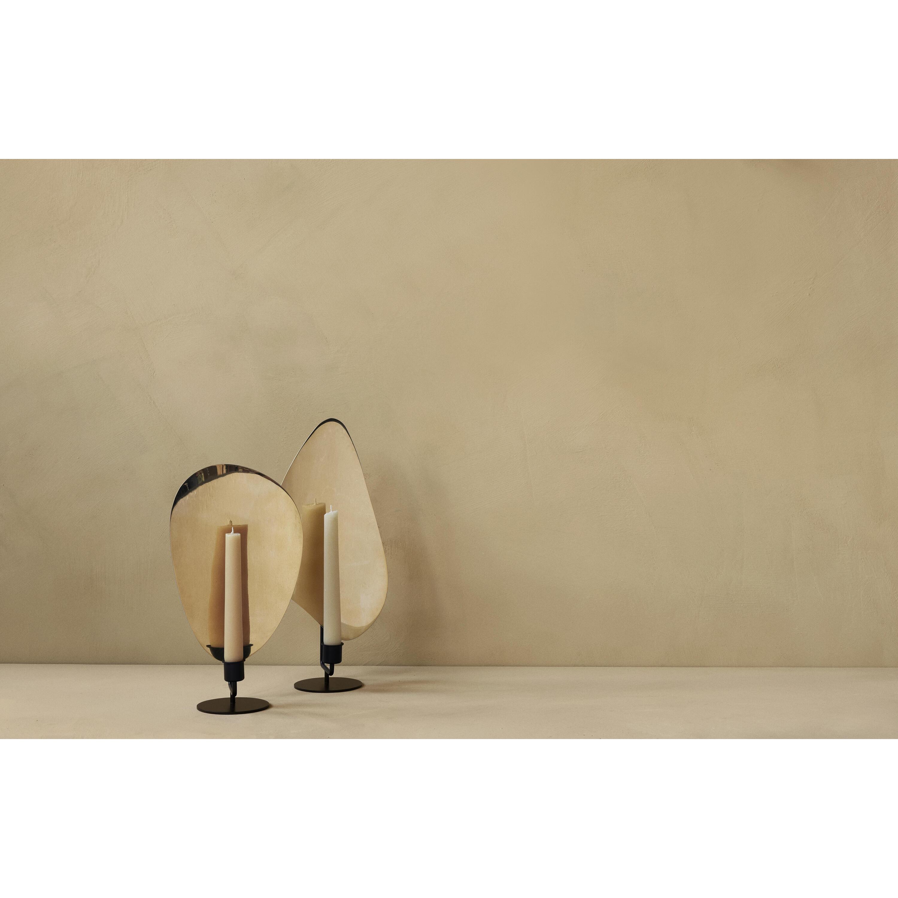 Audo Copenhagen Flambeau kandelaar medium Black|Polished Brass