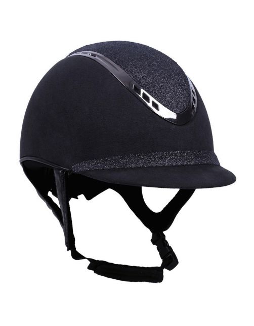 Qhp Veiligheidscap Glitz Zwart - Ruiteraccessoires
